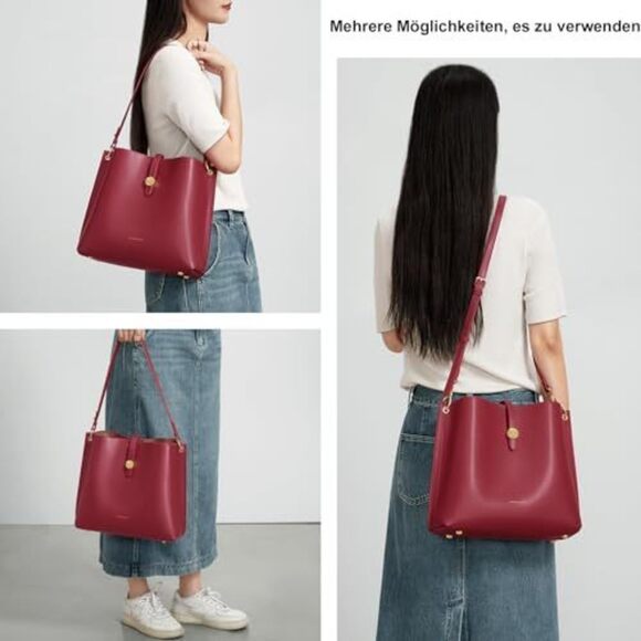 Square Strap Bags For Chain Strap Crossbody Satchel Medium Textured - Picture 2 of 6